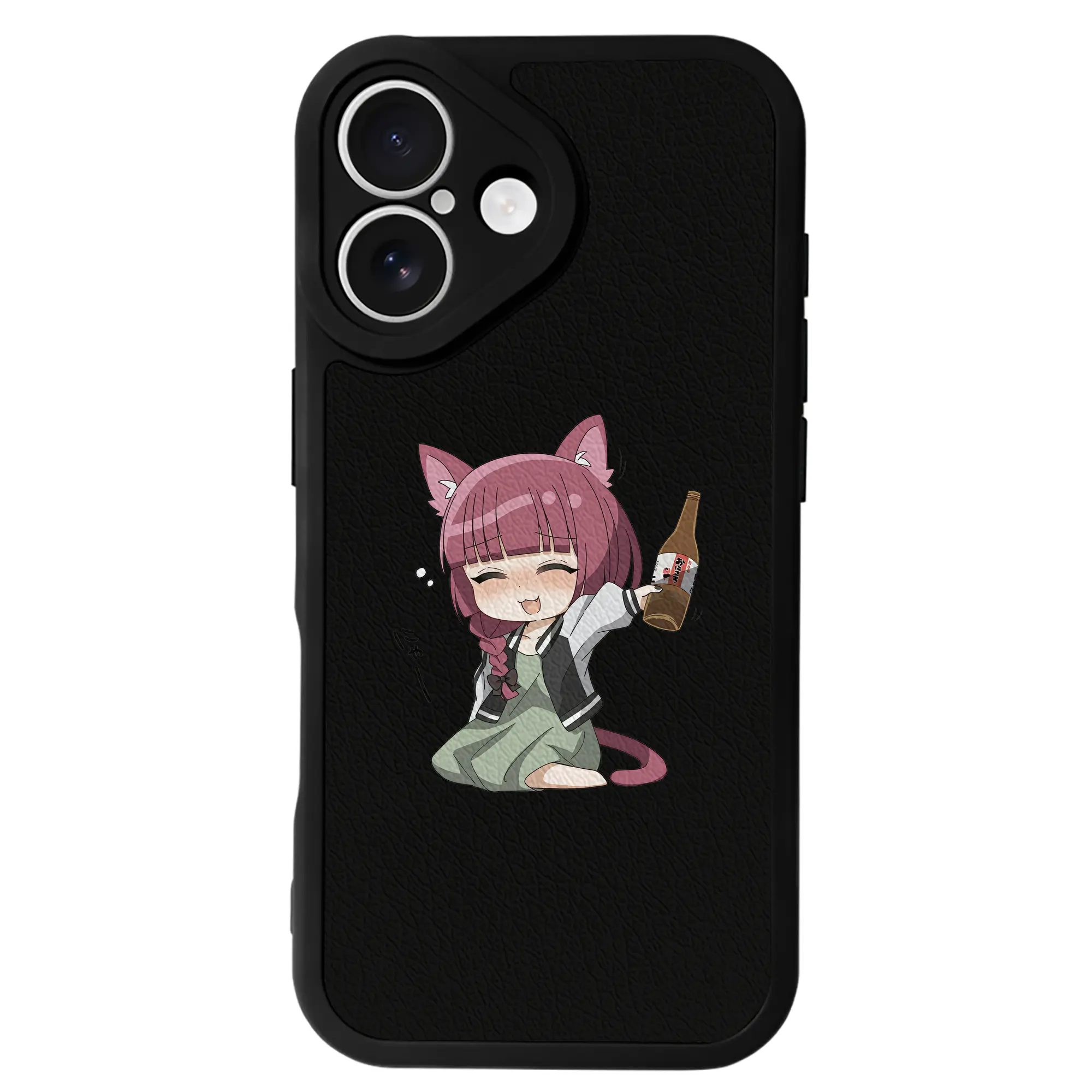 ぼっちざろっく！ グッズ,廣井きくり - IPhone 16シリーズ対応 ・ シリコンスマホケース ・ レザー調 ・ 高精度フィット ・ 耐衝撃 ・ ワイヤレス充電対応 ・ 精密カット